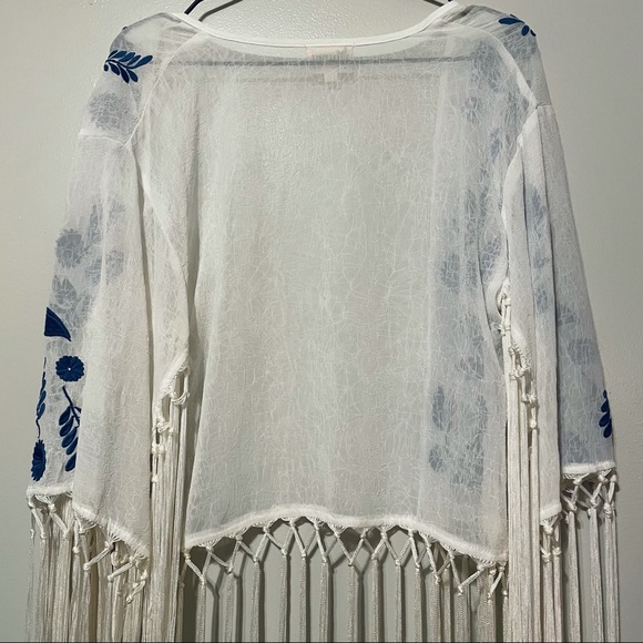 SMYM Mellow - Boho Cascade Fringe Kimono Wrap - Picture 11 of 12